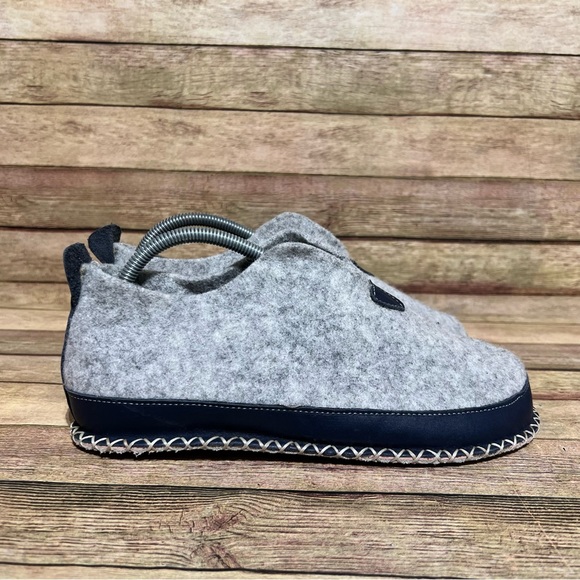 Comfortfube Grey Wool Slippers - Picture 3 of 8